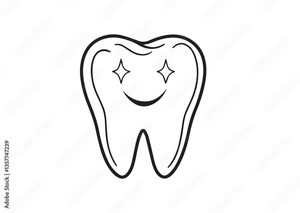 Tooth vector design. Tooth silhouette. Tooth illustration Tooth vector design. Tooth silhouette. Tooth illustration