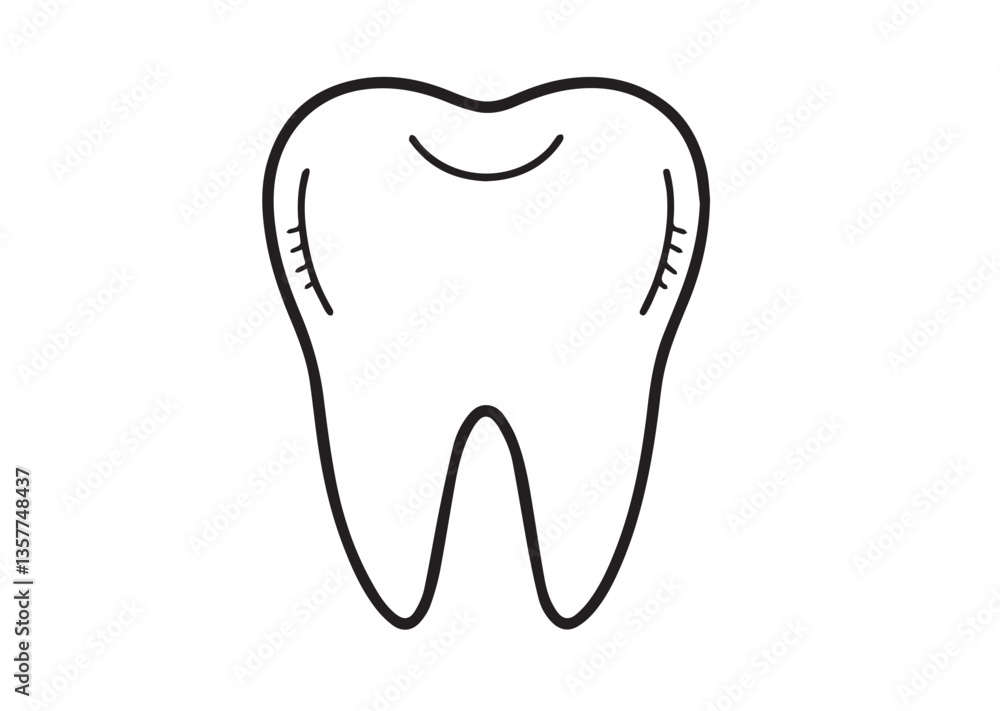 Tooth vector design. Tooth silhouette. Tooth illustration Tooth vector design. Tooth silhouette. Tooth illustration