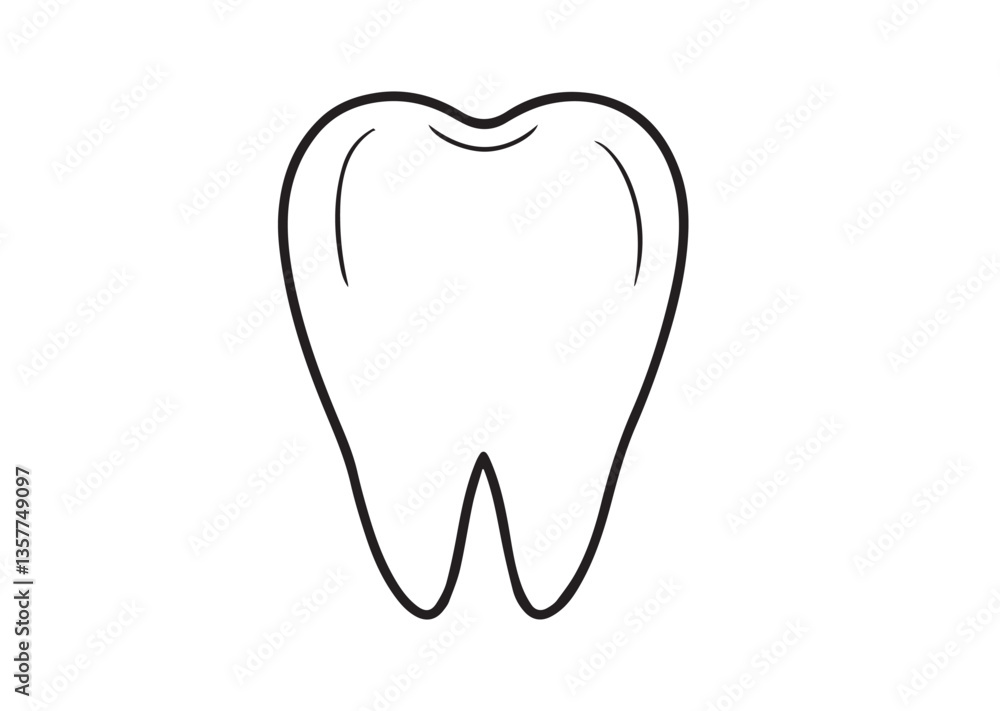 Tooth vector design. Tooth silhouette. Tooth illustration Tooth vector design. Tooth silhouette. Tooth illustration