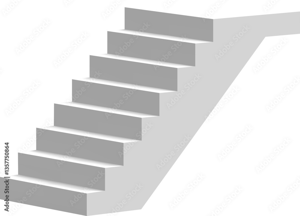 White staircase rising against a white background, symbolizing growth, progress, and achievement in both business and personal development journeys. Emphasizing aspirations and ambitions White staircase rising against a white background, symbolizing growth, progress, and achievement in both business and personal development journeys. Emphasizing aspirations and ambitions