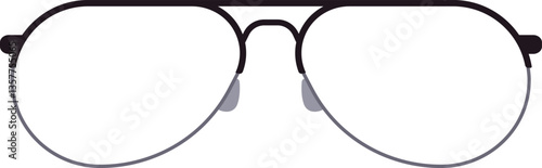 Stylish aviator sunglasses featuring clear lenses and a sleek black frame, providing a classic and timeless look, perfect for accessorizing any outfit