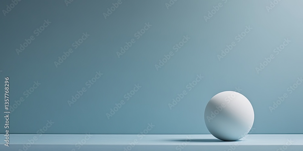 Minimalist Scene with Single Sphere