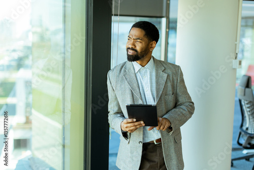 Professional man contemplat...