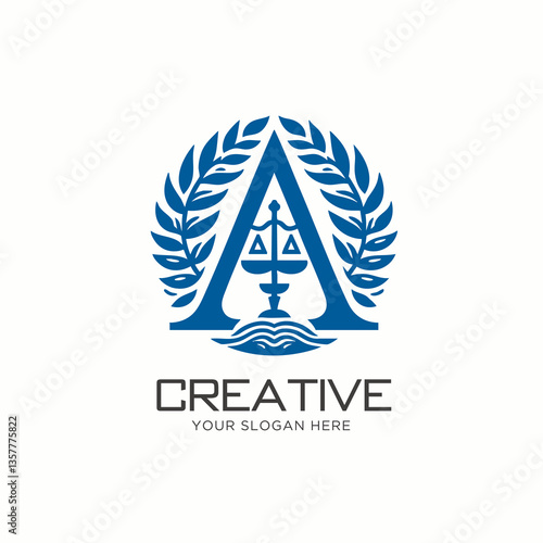 Professional Letter A Logo Design for Law & Justice