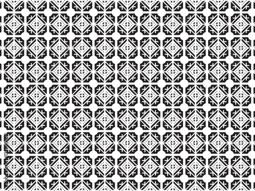 Geometric Web Intricate Diamond and Arrow Pattern