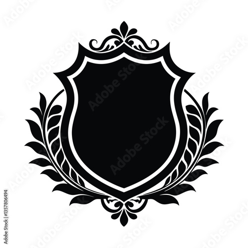 shield with laurel wreath