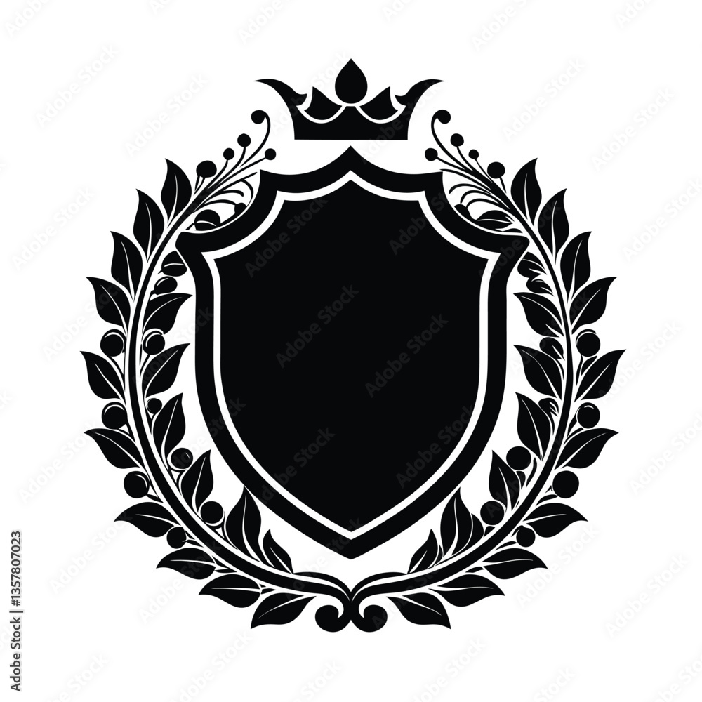 Obraz premium shield with laurel wreath