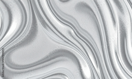 mesmerizing silver liquid texture with smooth, flowing waves that create sense of depth and movement, perfect for backgrounds or artistic designs
