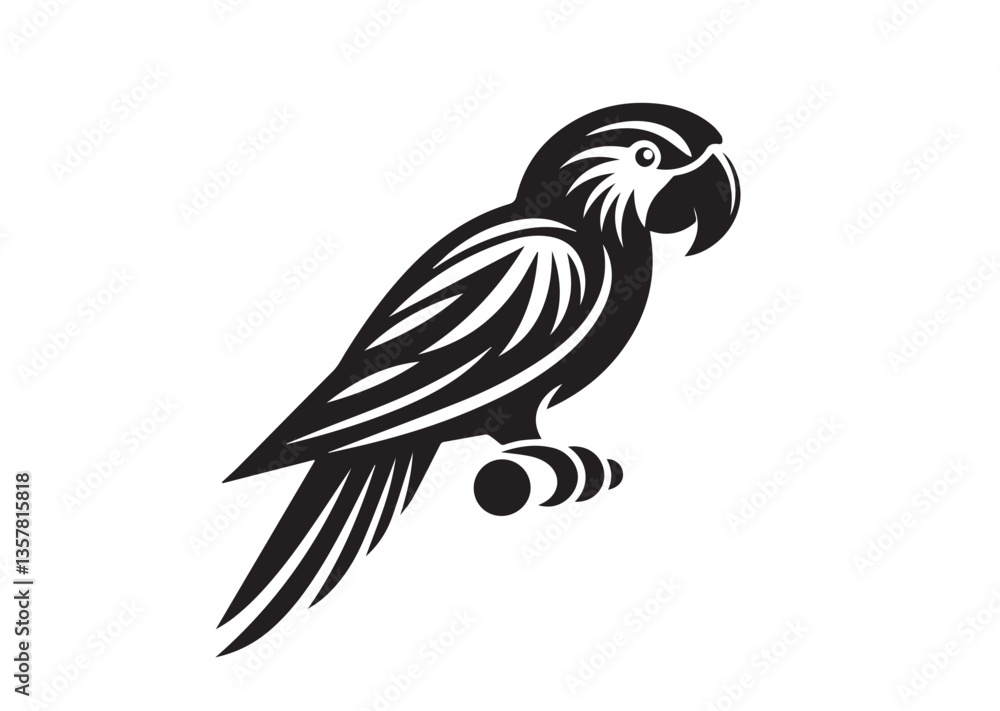Parrot silhouette Vector Parrot silhouette Vector