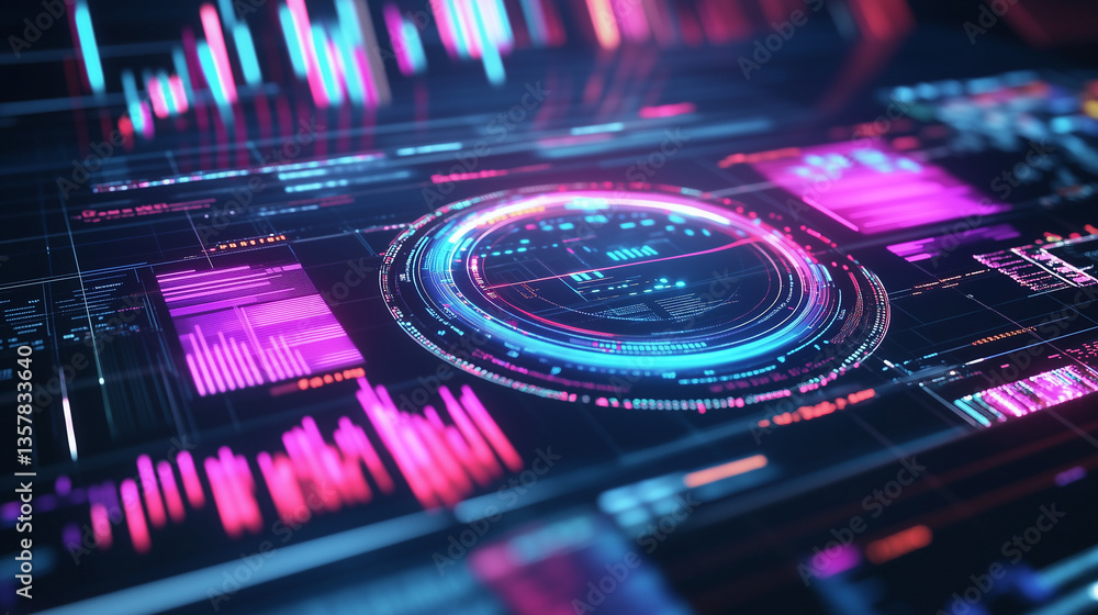 Digital innovation and internet marketing analytics. Statistics data of market and customer research. AI generation Digital innovation and internet marketing analytics. Statistics data of market and customer research. AI generation
