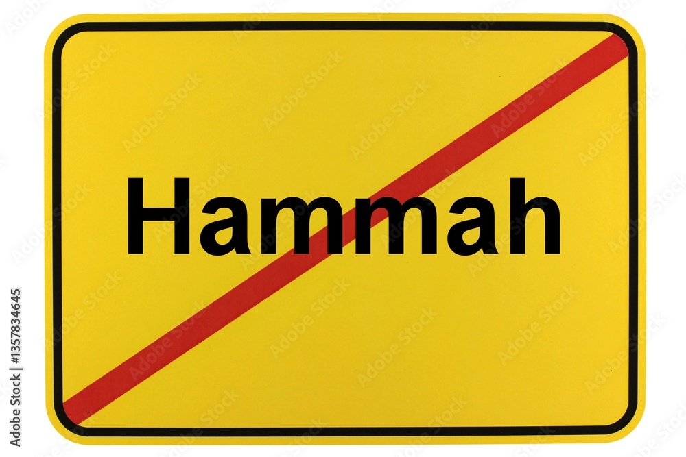 Illustration eines Ortsschildes der Gemeinde Hammah in Niedersachsen Illustration eines Ortsschildes der Gemeinde Hammah in Niedersachsen