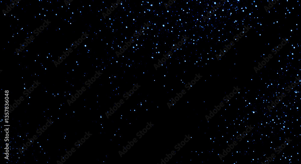Fototapeta premium Starry night sky. Galaxy space. Glowing stars in the night. New Year, Christmas and celebration background concept.