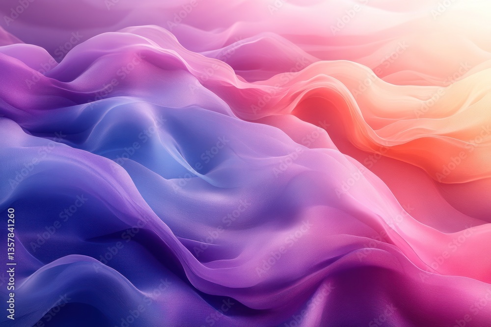 Fototapeta premium Abstract gradient background with pastel purple, pink, and white, blue, purple, and pink, featuring a smooth blend, ideal for modern and elegant designs.