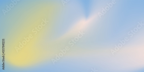 Abstract cirrus clouds. Light blue, pink color vector banner. Pastel gradient sky pattern. Blurred light fuzz colorful gradient background.