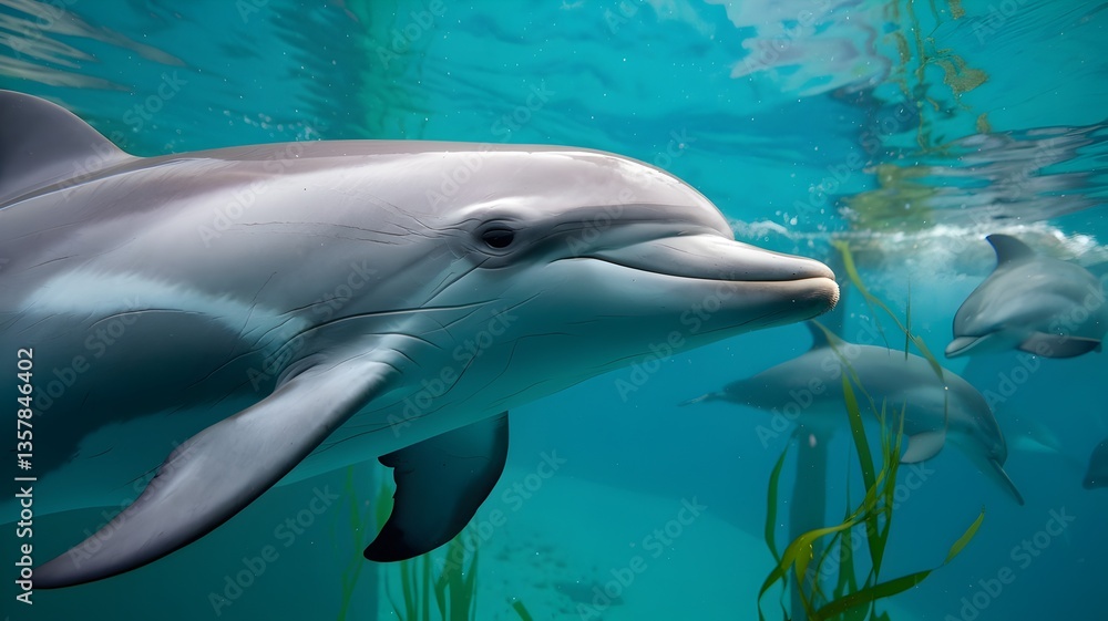 Fototapeta premium Dolphin Underwater