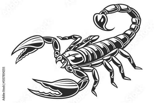Realistic Scorpion Vector Art