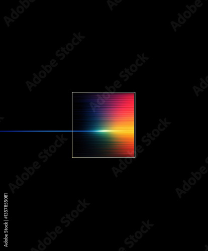 Wallpaper Mural Prism splitting light into color spectrum Torontodigital.ca