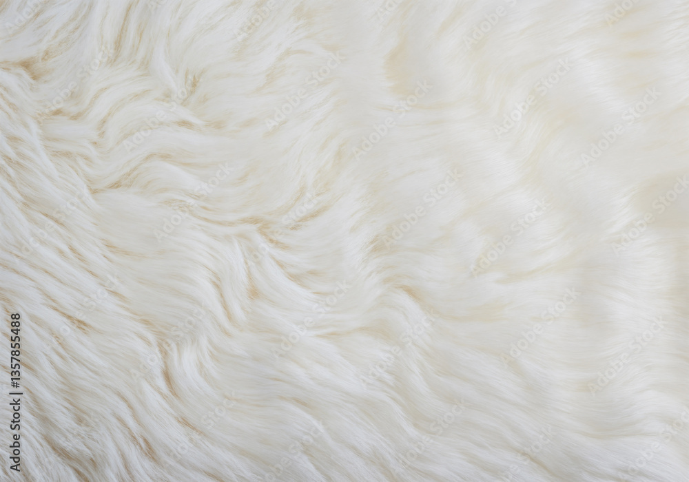 Soft white fur texture background with a natural and warm appearance Soft white fur texture background with a natural and warm appearance