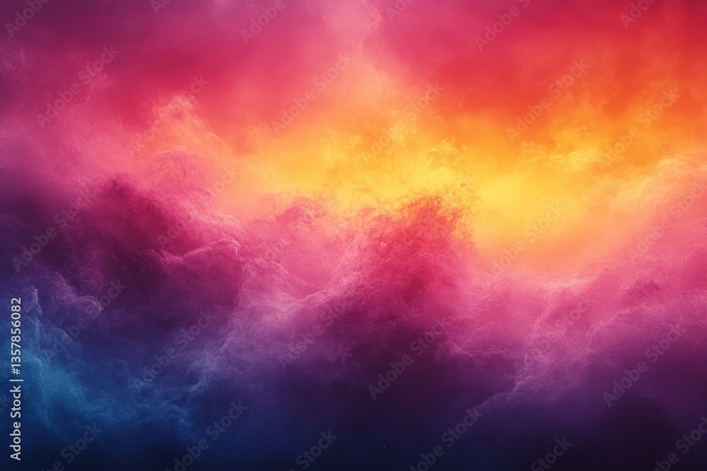 Fototapeta premium Abstract gradient background with pastel pink, yellow, and orange, dark blue and orange, featuring a subtle grainy effect, ideal for modern and elegant designs.