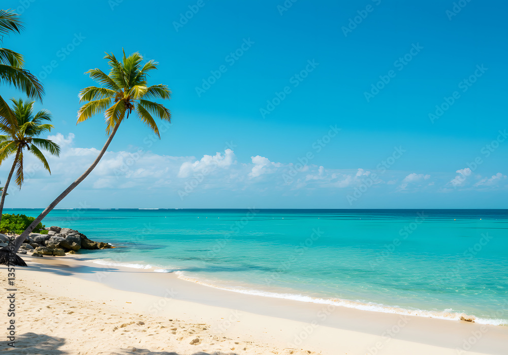 Tropical Island with Cruise Ship Tropical Island with Cruise Ship
