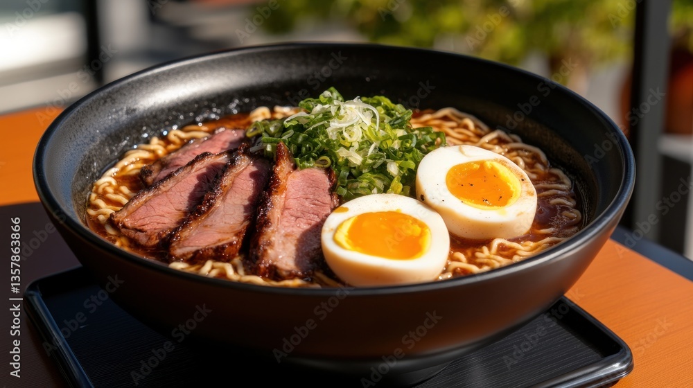 Delicious Ramen Noodles With Sliced Duck And Eggs Delicious Ramen Noodles With Sliced Duck And Eggs