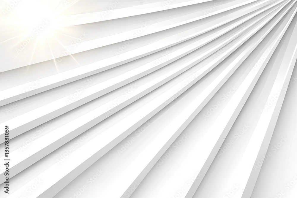 Obraz premium Abstract White Background with Light Rays and Lines