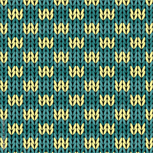 Knitted background pattern wallpaper knitting decorative print handmade textile knitting handiwork