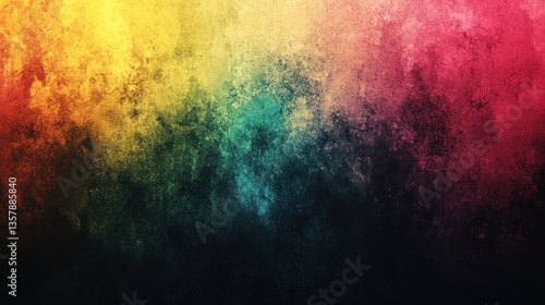 Abstract gradient background with yellow, pink, and green, black and deep red, featuring a subtle grainy effect, ideal for modern and elegant designs.