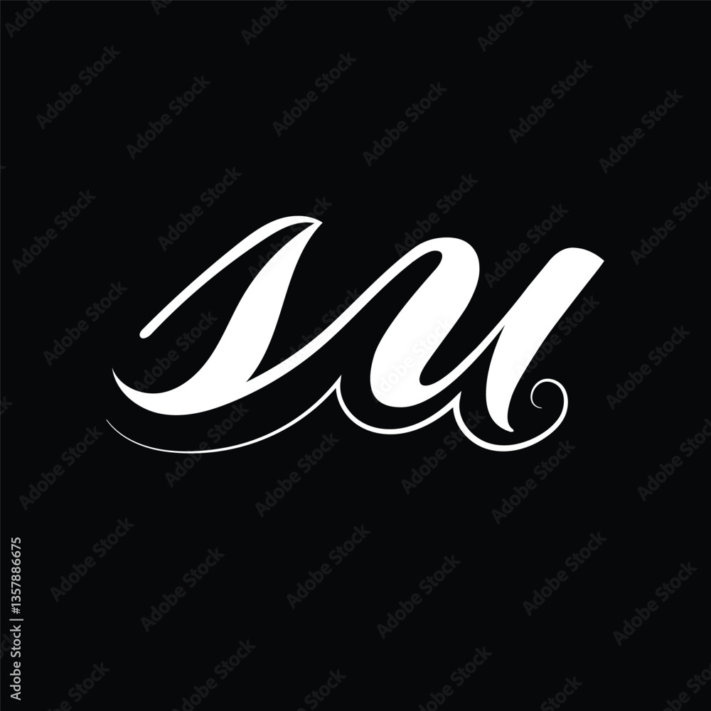 Obraz premium Initial letter su logo design 