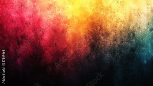 Abstract gradient background with yellow, pink, and green, black and deep red, featuring a subtle grainy effect, ideal for modern and elegant designs.