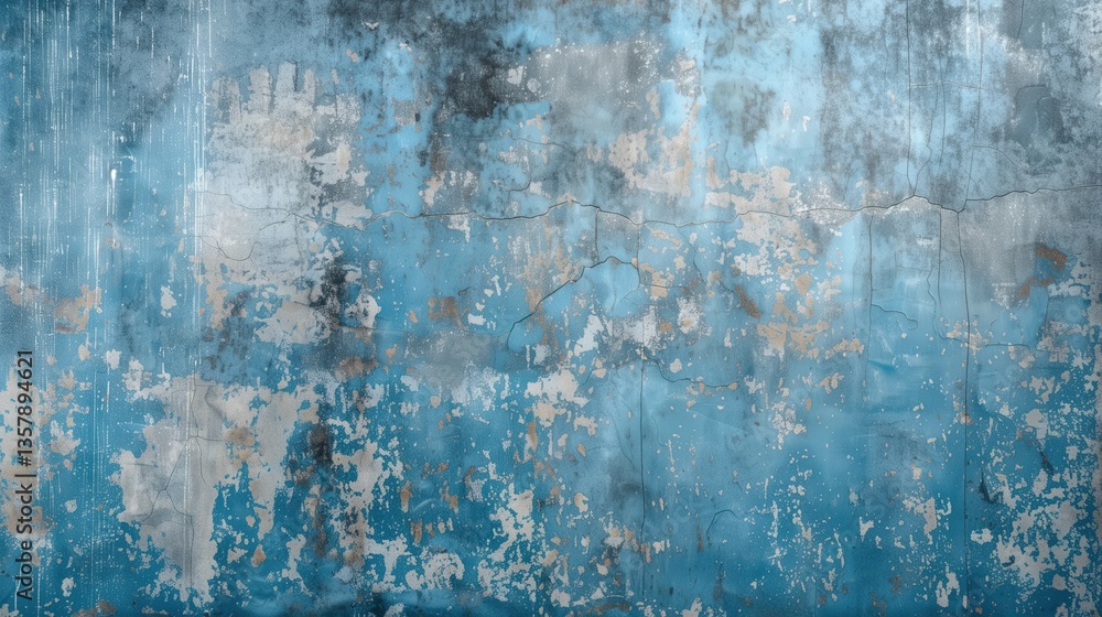 Obraz premium Grungy Blue Cement Background Texture 