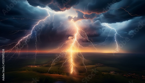 Behold wondrous marvel of a lightning bolt, a celestial phenomenon that encompasses profound scientific import of ionizing very air, traversing path of least resistance, and engendering swift expansio