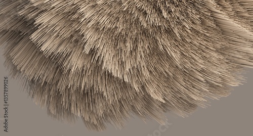 Fototapeta Naklejka Na Ścianę i Meble -  Abstract 3d detailed shape made of little sticks.