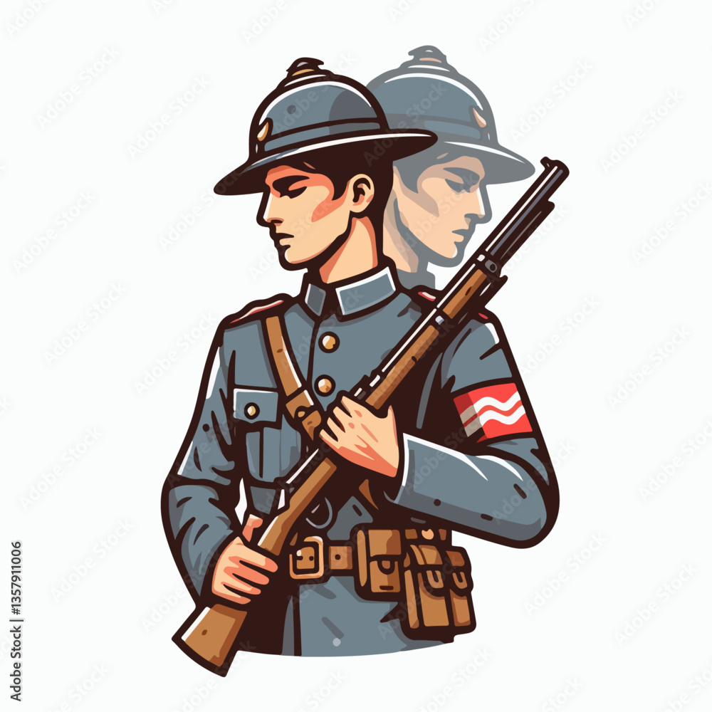 italian soldier vector illustration italian soldier vector illustration