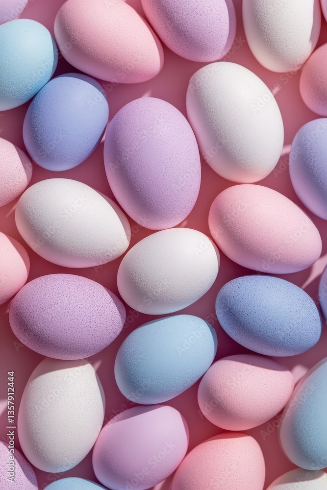 A vibrant display of pastel-colored Easter eggs fills the canvas, embodying the spirit of renewal and joy Generative AI A vibrant display of pastel-colored Easter eggs fills the canvas, embodying the spirit of renewal and joy Generative AI
