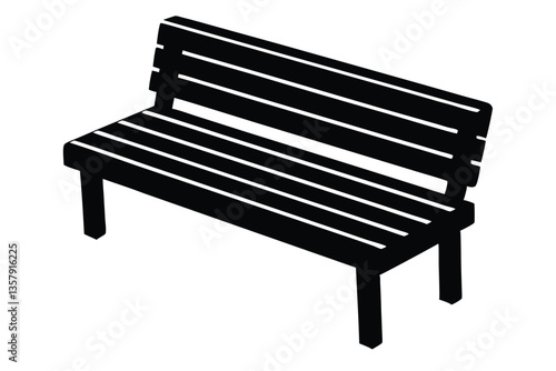 bench isolated on white
