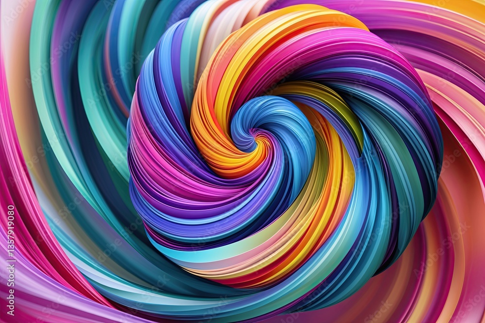 Obraz premium Dynamic Multicolored Swirl Patterns for Eye-Catching Backdrops and Soft Visuals