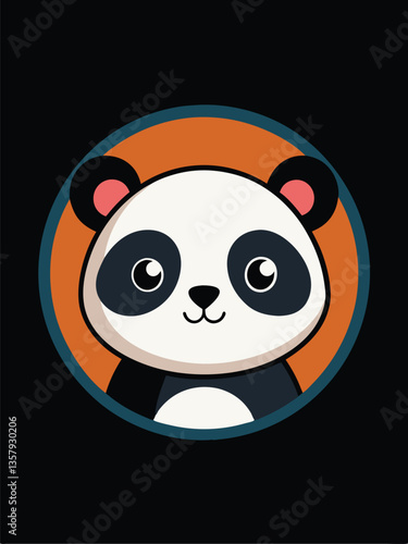 Cute Panda Logo Design