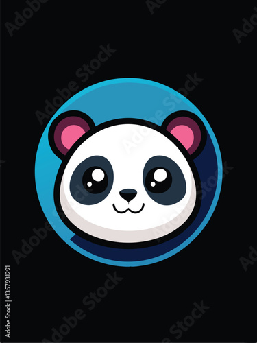 Cute Panda Logo Design