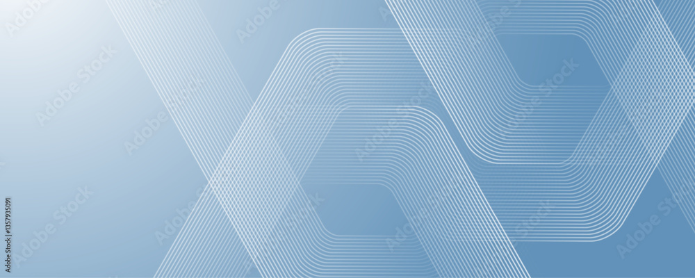 Obraz premium Modern medical or health care scientific abstract background with hexagons. Geometric stripe line art design for poster, brochure, cover, banner, header, website, presentation template