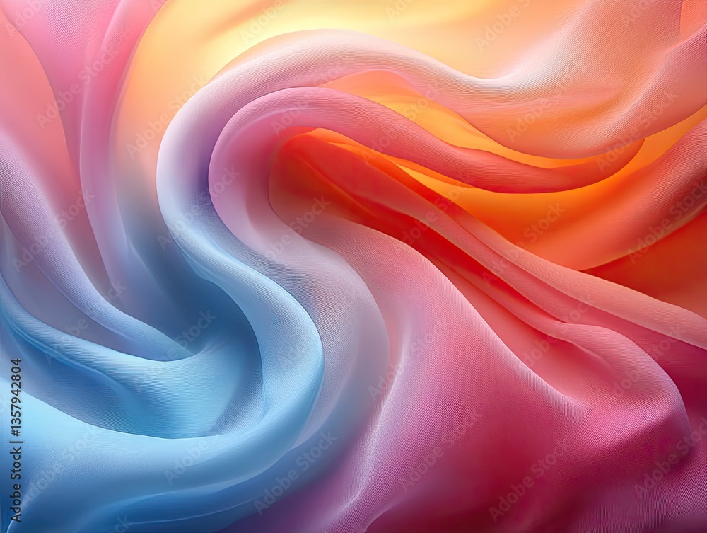 Abstract pastel fabric texture, flowing waves. Ideal for backgrounds, fashion, and design projects needing a soft, elegant feel. Abstract pastel fabric texture, flowing waves. Ideal for backgrounds, fashion, and design projects needing a soft, elegant feel.