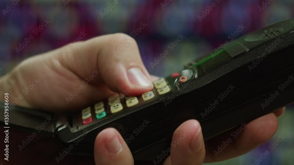 80s 90s retro vintage cell phone being used by a young adult woman, taking old mobile phone with antenna from jeans pocket.