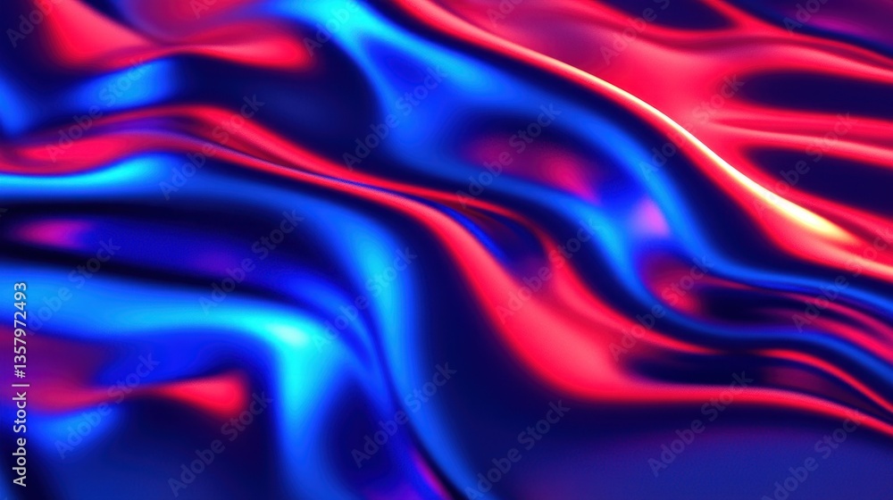 Obraz premium Abstract vibrant flowing fabric texture