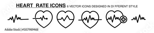 heart rate icon vector illustration concept