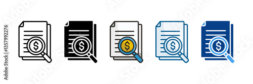 Scrutiny Icon Set Multiple Style Collection