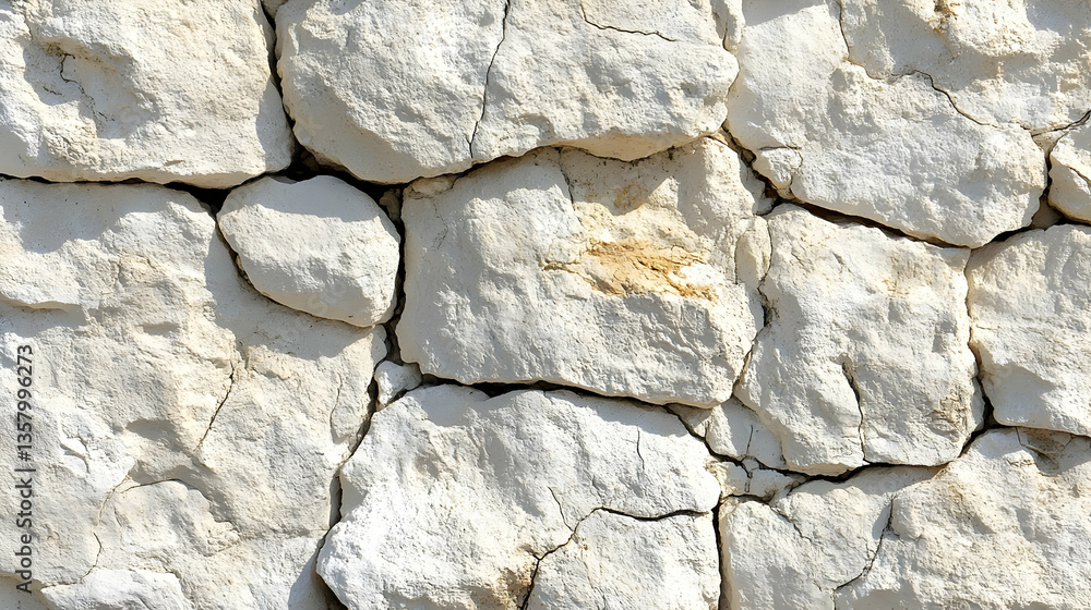 Fototapeta premium White Stone Wall Texture