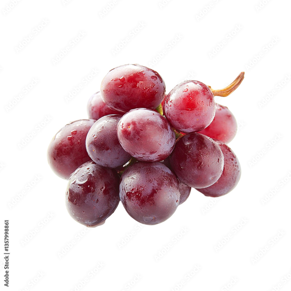 Juicy Red Grapes Fresh and Delightful Cluster of Nature's Sweetness Juicy Red Grapes Fresh and Delightful Cluster of Nature's Sweetness