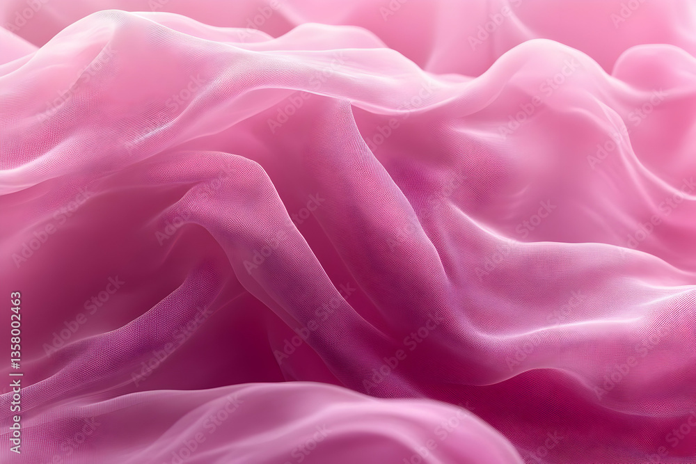 Obraz premium Soft Pink Fabric Texture With Subtle Pattern