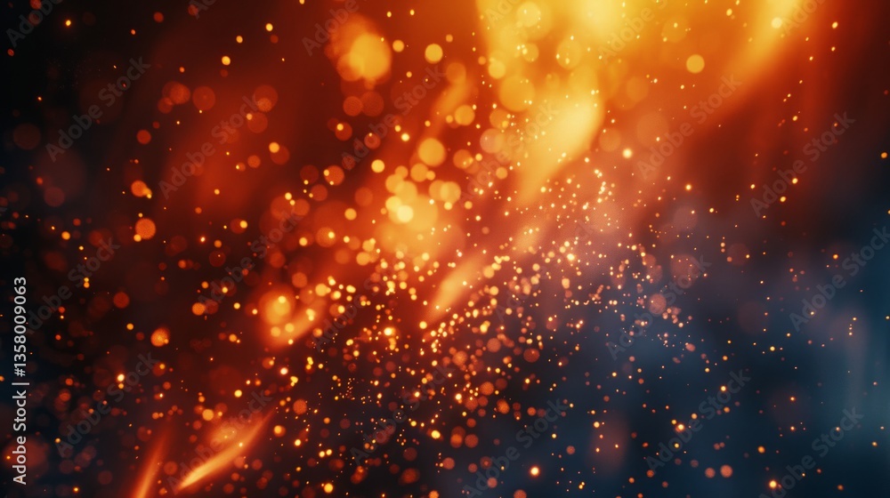 Abstract Sparkly Bokeh Background, Festive Orange Glitter Texture Overlay For Graphic Design And Party Invitations Abstract Sparkly Bokeh Background, Festive Orange Glitter Texture Overlay For Graphic Design And Party Invitations