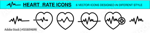 heart rate icon vector illustration concept